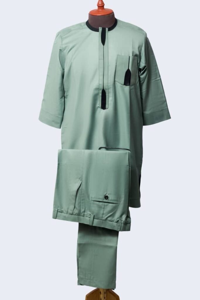 Men’s Premium Senator Wear – Virgin Role Fabric – Sage  Green