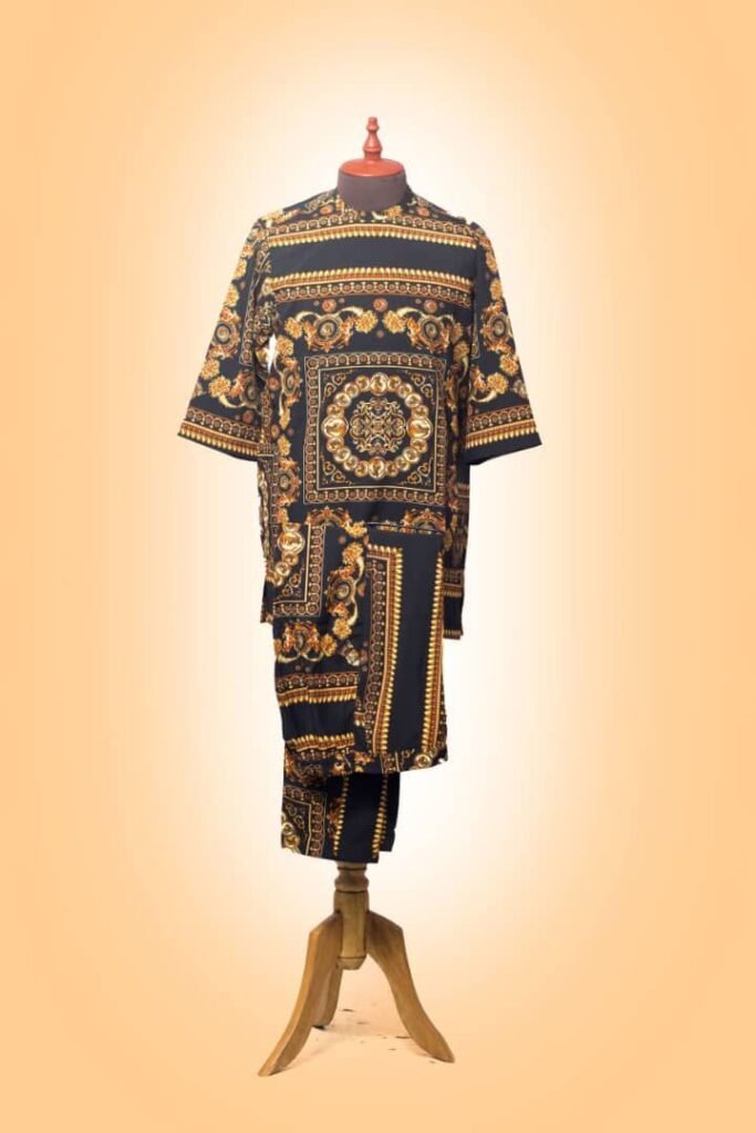 Men’s Vintage Pattern Casual Set