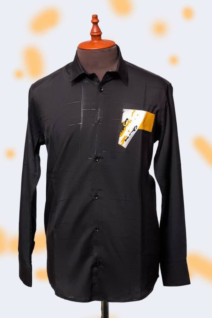 Men’s Vintage Design Casual Shirt