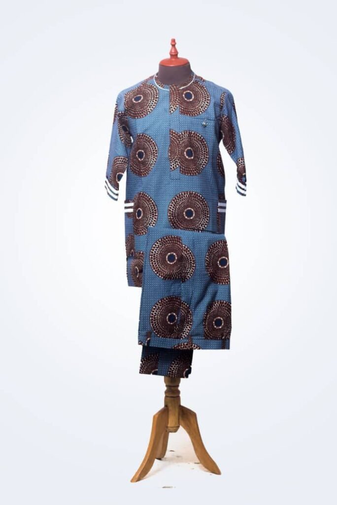 Men’s African Ankara Two-Piece Outfit – High Tacket